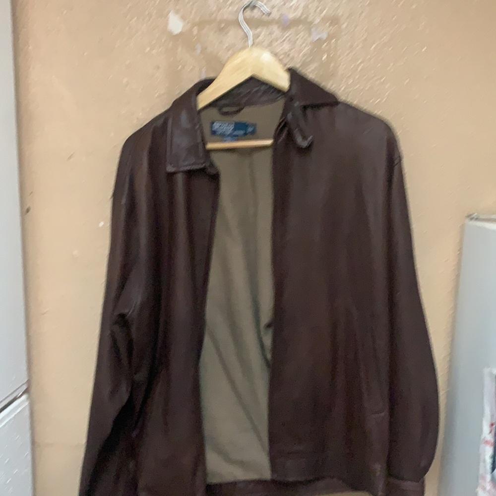 Polo by Ralph Lauren leather jacket.  Paid & 575